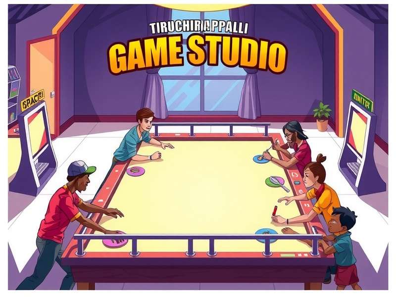 Game development team at work